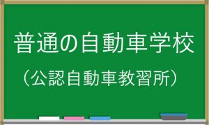 普通の自動車学校で再取得 （ 指定自動車教習所 ）